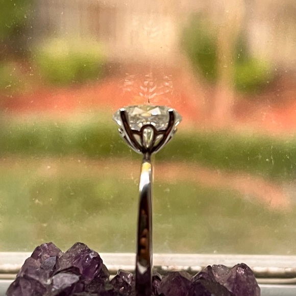 3 Ct Moissonite Engagement Ring Size 7 - Picture 4 of 8